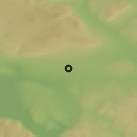 Shaded relief of the 45 km around Løiten Brænderi, drawn from the GMTED2010 grid