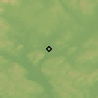 Shaded relief of the 45 km around Lørenfallet, drawn from the GMTED2010 grid