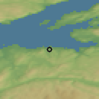 Shaded relief of the 44 km around Malvik, drawn from the GMTED2010 grid