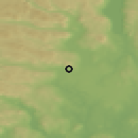 Shaded relief of the 45 km around Maura, drawn from the GMTED2010 grid
