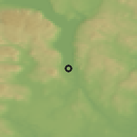 Shaded relief of the 45 km around Minnesund, drawn from the GMTED2010 grid