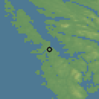 Shaded relief of the 45 km around Misje, drawn from the GMTED2010 grid