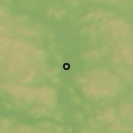 Shaded relief of the 45 km around Mo, drawn from the GMTED2010 grid