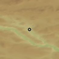 Shaded relief of the 45 km around Moane, drawn from the GMTED2010 grid