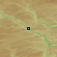 Shaded relief of the 45 km around Bagn, drawn from the GMTED2010 grid