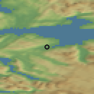 Shaded relief of the 41 km around Ballangen, drawn from the GMTED2010 grid