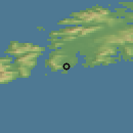 Shaded relief of the 41 km around Ballstad, drawn from the GMTED2010 grid