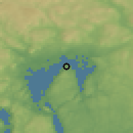 Shaded relief of the 45 km around Nesoddtangen, drawn from the GMTED2010 grid