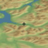 Shaded relief of the 41 km around Nordkjosbotn, drawn from the GMTED2010 grid