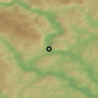 Shaded relief of the 45 km around Noresund, drawn from the GMTED2010 grid