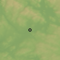 Shaded relief of the 45 km around Opakermoen, drawn from the GMTED2010 grid