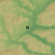 Shaded relief of the 45 km around Ormåsen, drawn from the GMTED2010 grid