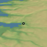 Shaded relief of the 41 km around Rafsbotn, drawn from the GMTED2010 grid