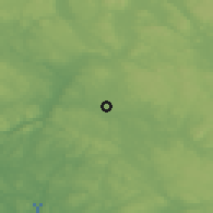 Shaded relief of the 46 km around Rakkestad, drawn from the GMTED2010 grid