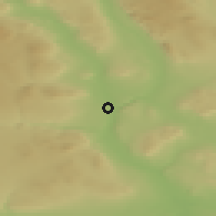 Shaded relief of the 45 km around Rena, drawn from the GMTED2010 grid