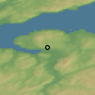 Shaded relief of the 44 km around Ringvål, drawn from the GMTED2010 grid