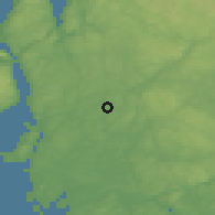 Shaded relief of the 45 km around Ringvoll, drawn from the GMTED2010 grid