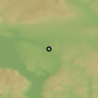Shaded relief of the 45 km around Romedal Sentrum, drawn from the GMTED2010 grid