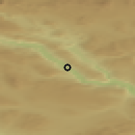 Shaded relief of the 45 km around Røn, drawn from the GMTED2010 grid