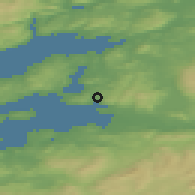Shaded relief of the 43 km around Røra Stasjon, drawn from the GMTED2010 grid