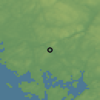Shaded relief of the 46 km around Rostadneset, drawn from the GMTED2010 grid