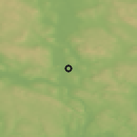 Shaded relief of the 45 km around Roverud, drawn from the GMTED2010 grid