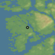 Shaded relief of the 45 km around Rubbestadneset, drawn from the GMTED2010 grid