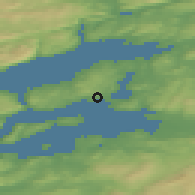 Shaded relief of the 43 km around Sakshaug, drawn from the GMTED2010 grid