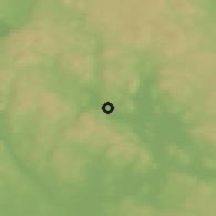 Shaded relief of the 45 km around Sand, drawn from the GMTED2010 grid