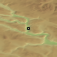 Shaded relief of the 44 km around Sandbumoen, drawn from the GMTED2010 grid