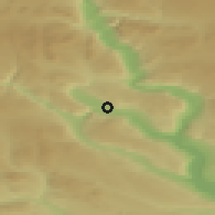Shaded relief of the 45 km around Segalstad Bru, drawn from the GMTED2010 grid