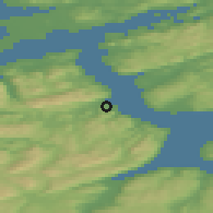 Shaded relief of the 44 km around Selbekken, drawn from the GMTED2010 grid