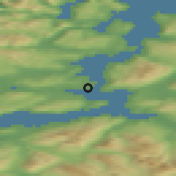 Shaded relief of the 41 km around Silsand, drawn from the GMTED2010 grid