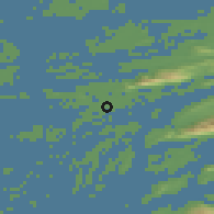 Shaded relief of the 42 km around Silvalen, drawn from the GMTED2010 grid
