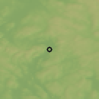 Shaded relief of the 45 km around Bjørkelangen, drawn from the GMTED2010 grid