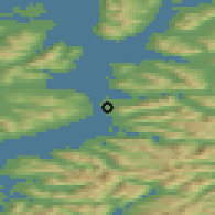 Shaded relief of the 41 km around Strand, drawn from the GMTED2010 grid