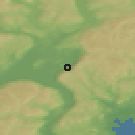 Shaded relief of the 45 km around Sundvollen, drawn from the GMTED2010 grid