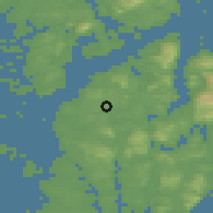 Shaded relief of the 45 km around Sveio, drawn from the GMTED2010 grid