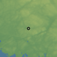 Shaded relief of the 46 km around Svinndal, drawn from the GMTED2010 grid