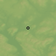 Shaded relief of the 45 km around Blaker, drawn from the GMTED2010 grid