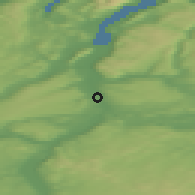 Shaded relief of the 40 km around Tana Bru, drawn from the GMTED2010 grid