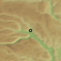 Shaded relief of the 45 km around Tinn Austbygd, drawn from the GMTED2010 grid