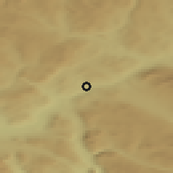 Shaded relief of the 44 km around Tolga, drawn from the GMTED2010 grid