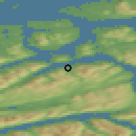Shaded relief of the 44 km around Torvikbukt, drawn from the GMTED2010 grid
