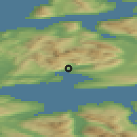 Shaded relief of the 41 km around Bogen, drawn from the GMTED2010 grid