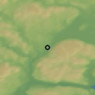 Shaded relief of the 45 km around Vikersund, drawn from the GMTED2010 grid