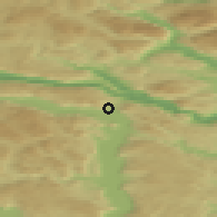 Shaded relief of the 46 km around Vrådal, drawn from the GMTED2010 grid