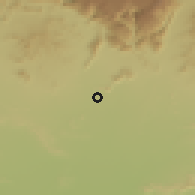 Shaded relief of the 58 km around Manah̨, drawn from the GMTED2010 grid