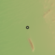 Shaded relief of the 58 km around al-Buraymi, drawn from the GMTED2010 grid