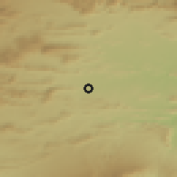 Shaded relief of the 55 km around Lachi, drawn from the GMTED2010 grid